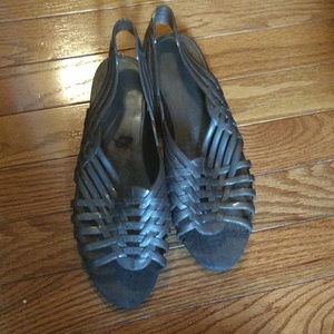 ASOS juju grey sparkle jelly sandals